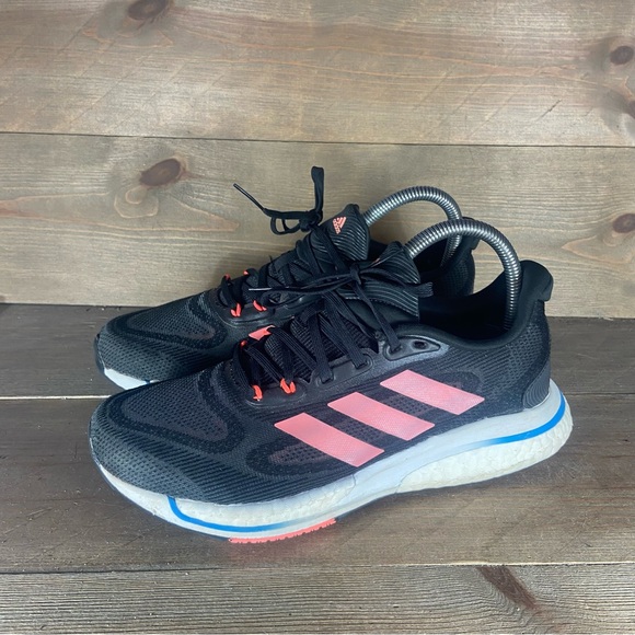 adidas supernova plus womens size 6 shoes black athletic running sneakers - Picture 1 of 8